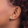 14K Yellow Gold Lab Grown Diamond SI1/SI2, G H I, Squared Halo Post Earrings
