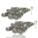 Silver Tone Filigree Drop Cluster Earring