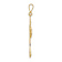 14k Yellow Gold Textured Celtic Cross Pendant