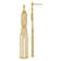 14k Yellow Gold Beaded Dangle Earrings