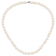 Rhodium Over Sterling Silver 7-8mm White Freshwater Pearl Earring
Bracelet Necklace Set
