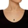 10x8mm Oval Black Onyx With Diamond Accents Rhodium Over Sterling Silver
Pendant with Chain