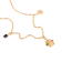 Multi-stone Paw Print Pendant Dog Mom Charm Pendant Gold Over Silver
Charm Pendant  Necklace