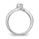 Rhodium Over 14K White Gold Lab Grown Diamond By-Pass Complete
Engagement Ring 0.656ctw