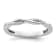 14K White Gold Stackable Expressions Diamond Twist Ring 0.084ctw
