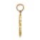 14k Yellow Gold Script Letter R Initial Pendant
