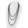 7-8mm Black Freshwater Cultured Pearl 76-inch Slip-on Necklace