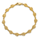 14k Yellow Gold Textured Conch Shell Bracelet