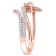 0.37ctw Morganite And 0.25ctw Diamond Accent 10k Rose Gold Ring