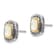 Sterling Silver with 14K Accent Antiqued Mother Of Pearl Post Earrings