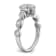 Rhodium Over 14K White Gold Lab Grown Diamond VS/SI GH, Cluster Ring 0.782ctw
