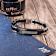 Mens Stainless Steel, Black Leather and Carbon Fiber Link Bracelet