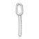 14K White Gold Diamond Lower Case Letter R Initial Pendant