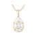 Pear Shape Moissanite Solitaire Pendant In 14K Yellow Gold Over Sterling
Silver 2.10ctw Diamond Equivalent Weight