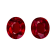 Ruby 7.6x5.5mm Oval Matched Pair 3.11ctw