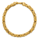 14K Yellow Gold 13.3mm Byzantine 8 Inch Bracelet