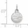 Rhodium Over Sterling Silver NHL LogoArt New York Islanders Extra Small Pendant