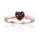 Blue Lab Created Alexandrite Heart Shape Ring 14K Rose Gold Over
Sterling Silver Solitaire Ring