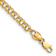 10k Yellow Gold 3.75mm Solid Diamond-Cut Double Link Charm Bracelet
