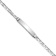 Rhodium Over 14k White Gold Mariner Link ID Bracelet