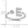 Rhodium Over 14K White Gold Lab Grown Diamond VS/SI GH, Initial E
Adjustable Ring