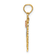 14k Yellow Gold and 14k Rose Gold with Rhodium Over 14k Yellow Gold
Textured Mom Heart Flower Charm