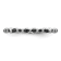 Sterling Silver Stackable Expressions Black and White Diamond Ring 0.14ctw