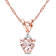 Morganite & Diamond 10K Rose Gold Pendant With Chain 0.52ctw