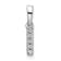 14K White Gold Diamond Letter I Initial with Bail Pendant