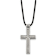 Men's Cross Pendant With Chain In Titanium