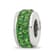 Sterling Silver Reflections Green Double Row Preciosa Crystal Bead