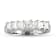 0.75ctw Princess Cut Diamond Band in 14k White Gold