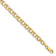 10k Yellow Gold 4.5mm Diamond-Cut Double Link Charm Bracelet