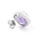 Purple Cushion Amethyst Sterling Silver Earrings 12ctw