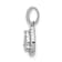 Rhodium Over 10k White Gold 0.242 ctw Diamond Teardrop Pendant