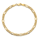 14k Yellow Gold 4.2mm Figaro Link Bracelet, 7 Inches