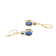 Lab Created Blue Sapphire 18k Yellow Gold Over Sterling Silver September
Birthstone Earrings 4.01ctw