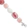 Sterling Silver Pink Agate/Quartz/Jade/Crystal with 1-inch Extension Bracelet