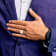 White Cubic Zirconia Stainless Steel Polished with Sterling Silver Cross
Men's Signet Ring