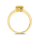 Heart Shape Lab Created Yellow Sapphire 18K Yellow Gold Over Sterling
Silver Solitaire Ring