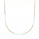 Tri-Tone Sterling Silver Box Chain Necklace-18"