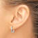 Diamond-Cut Tube Hoop Earrings In 10K White Gold