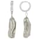 Gray Cultured Freshwater Pearl Dangle Earrings In Sterling Silver