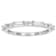 Moissanite Baguette Stackable Ring Set Of 2 In Platinum-Enhanced
Sterling Silver 0.72ctw DEW