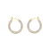 White Cubic Zirconia Rhodium And 18K Yellow Gold Over Sterling Silver
Hoop Earrings 2.89ctw
