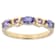 Blue Tanzanite And Lab Pink Sapphire Ring In 18K Gold Over Sterling
Silver 0.71ctw