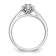 Rhodium Over 14K White Gold Lab Grown Diamond Cluster Engagement Ring 0.185ctw