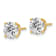 14K Yellow Gold Certified Lab Grown Diamond 3ct. VS/SI GH+, 4-Prong Earrings