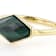 Malachite Freeform Ring In 18K Gold Over Sterling Silver