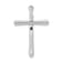 Rhodium Over 14k White Gold Diamond Cross Chain Slide Pendant
